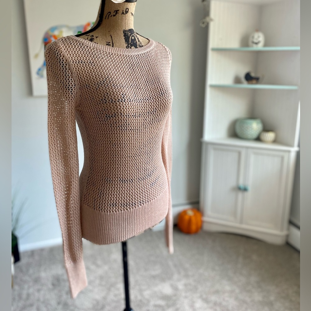 NEW! BCBG Maxazria Open Knit Cocoon Sweater XXS
